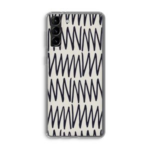 Marrakech Zigzag: Samsung Galaxy S21 Plus Transparant Hoesje