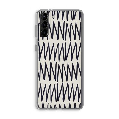 Marrakech Zigzag: Samsung Galaxy S21 Plus Transparant Hoesje