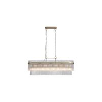 Searchlight HanglampLara goud met helder glas ovaal - 11400-8GO
