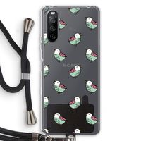 Vogeltjes: Sony Sony Xperia 10 III Transparant Hoesje met koord