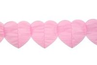 Papieren slinger hartjes baby roze 6 m Papieren slinger hartjes baby roze 6 m
