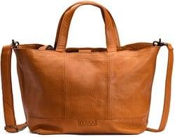 MUUD Hiba Whisky - Handgemaakt leren shopper met opbergvakken 27x29cm