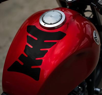 Eenkleurige huid motor sticker