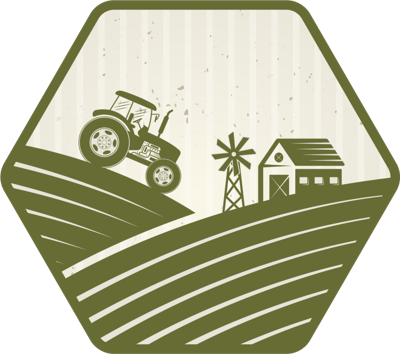 Vintage tractor en windmolen retro tapijt