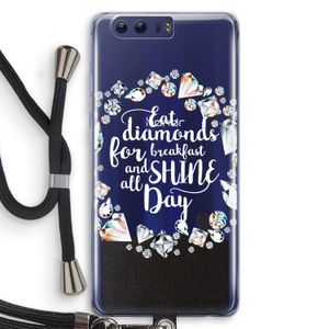 Diamonds: Honor 9 Transparant Hoesje met koord