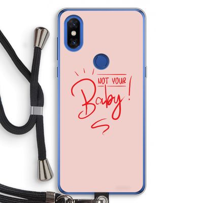 Not Your Baby: Xiaomi Mi Mix 3 Transparant Hoesje met koord
