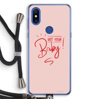 Not Your Baby: Xiaomi Mi Mix 3 Transparant Hoesje met koord