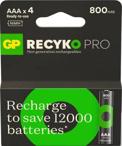 GP ReCyko Pro AAA batterijen 800 mAh (4)