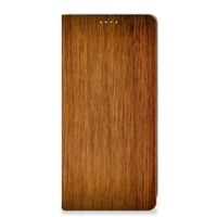 Samsung Galaxy A71 Book Wallet Case Donker Hout - thumbnail