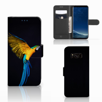 Samsung Galaxy S8 | Telefoonhoesje | Met pasjeshouder | Papegaai