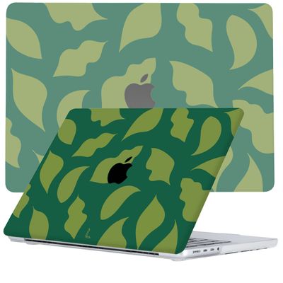 Lunso MacBook Pro 16 inch (2021-2024) cover hoes - case - Autumn Leaves