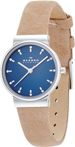 Horlogeband Skagen SKW2191 Leder Beige 14mm