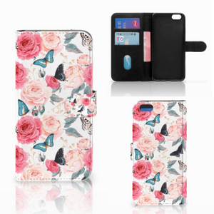 Apple iPhone 7 Plus | 8 Plus Hoesje Butterfly Roses