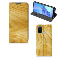 OPPO A53 | A53s Book Wallet Case Licht Hout