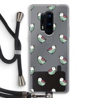 Vogeltjes: OnePlus 8 Pro Transparant Hoesje met koord