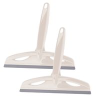 Douchewissers/raamwissers - 2 stuks - wit - 20 cm