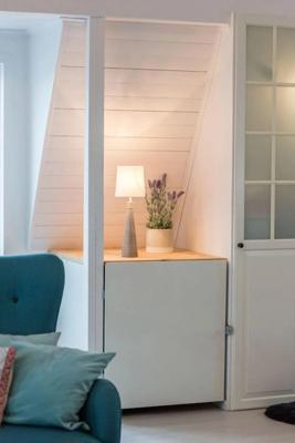 Tafellamp wit modern &apos;Lofty&apos; By Rydens modern chrome e27 fitting design 540mm
