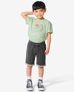 HEMA Kinder Sweatshorts - 2 Stuks Groen (groen)