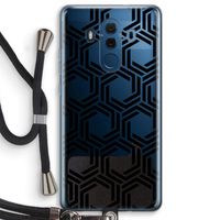 Geometrisch patroon: Huawei Mate 10 Pro Transparant Hoesje met koord