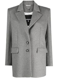 Patrizia Pepe blazer à simple boutonnage - Gris