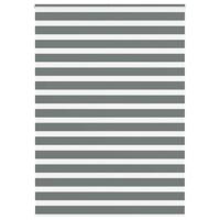 VidaXL Zebra rolgordijn 155x230 cm stofbreedte 150,9 cm donkergrijs