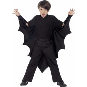 Smiffys verkleedkleding Cape - vleermuis vleugels - vampier - zwart - voor kinderen