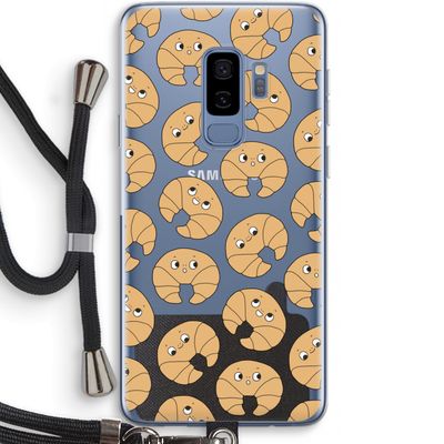 Croissant: Samsung Galaxy S9 Plus Transparant Hoesje met koord