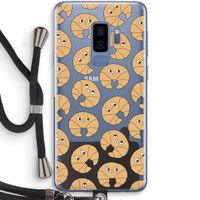 Croissant: Samsung Galaxy S9 Plus Transparant Hoesje met koord