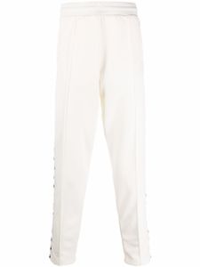 Golden Goose pantalon de jogging fuselé à bande contrastante - Blanc