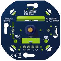 EcoDim LED Dimmer - Inbouw 1-10V - Enkel Knop - 50mA