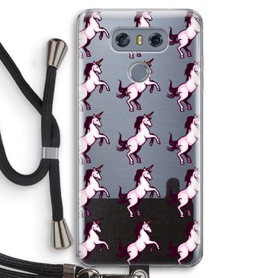 Musketon Unicorn: LG G6 Transparant Hoesje met koord