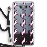Musketon Unicorn: LG G6 Transparant Hoesje met koord