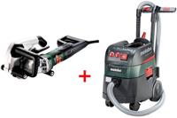 Metabo mfe 40 muursleuffrees 1900 watt 40mm diepte met 125mm schijven + asr 35 l acp bouwstofzuiger