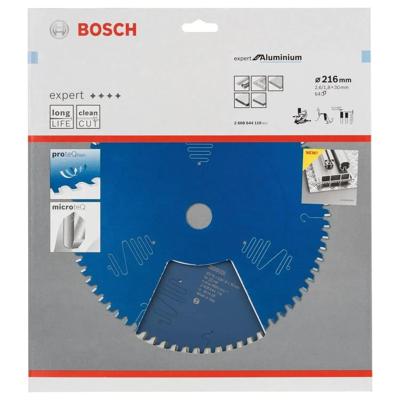 Bosch Professional Cirkelzaagblad voor Aluminium | Expert for Aluminium | Ø 216mm Asgat 30mm 64T - 2608644110