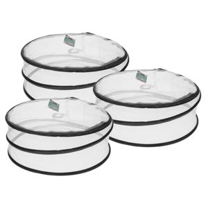 Opvouwbare Foodcover - 3x - Rond - 33 x 12 cm - Vliegenkap en Voedselbescherming