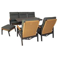 Louviers lounge set midnight grey - Oosterik home