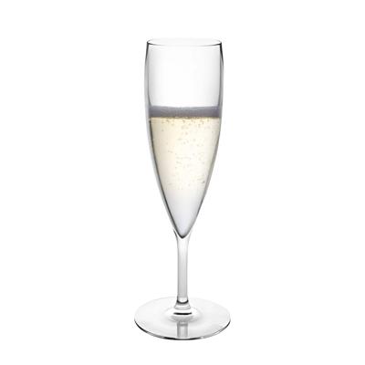 Champagne/prosecco flute glas Reims - 160 ml - onbreekbaar transparant kunststof