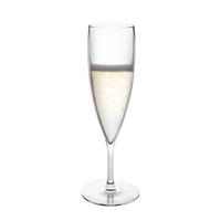 Champagne/prosecco flute glas Reims - 160 ml - onbreekbaar transparant kunststof