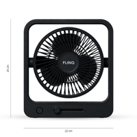 Coolcube Tafelventilator Zwart Verkoelend FlinQ - Dekbed-Discounter.nl