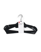 HEMA Kledinghanger velours zwart - 6 stuks (zwart)