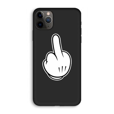 Middle finger black: iPhone 11 Pro Biologisch afbreekbaar hoesje