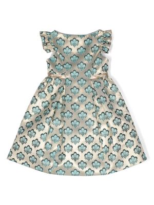 La Stupenderia robe Cloe en jacquard - Or