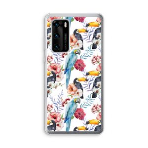 Bloemen tukan: Huawei P40 Transparant Hoesje