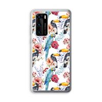 Bloemen tukan: Huawei P40 Transparant Hoesje