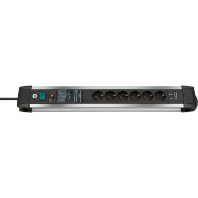 Premium-Protect-Line Stekkerdoos 6-voudig + USB Stekkerdoos