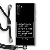 Mijn Motto's: Samsung Galaxy Note 10 Transparant Hoesje met koord