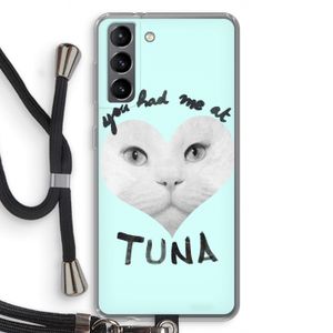 You had me at tuna: Samsung Galaxy S21 Transparant Hoesje met koord