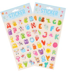 Stickervelletjes - 2x - 34 sticker letters A-Z - gekleurd - alfabet