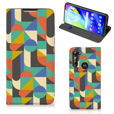 Motorola Moto G8 Power | Hoesje met Magneet | Funky Retro
