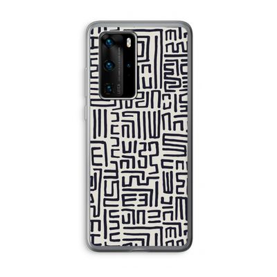Moroccan Print: Huawei P40 Pro Transparant Hoesje